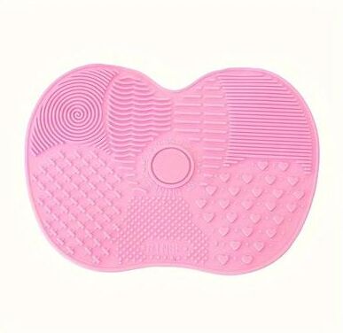 Uplifted Finds Silicone Makeup Brush Cleaning Scrub Pad pink