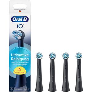 Oral-B Aufsteckbürsten iO Ultimative Reinigung, schwarz, 4 Stück