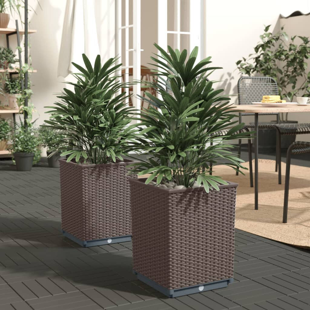 17 Stories Ornela Planter Box Brown 37cm H X 30cm D