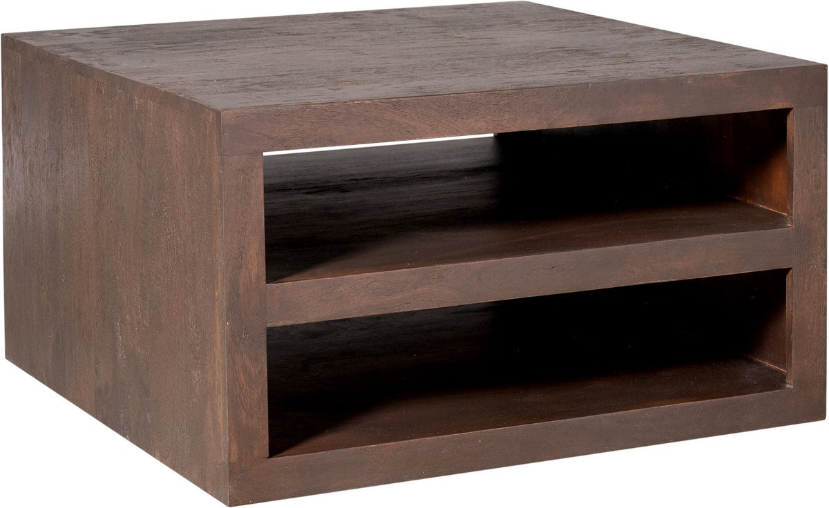 Starfurn Salontafel Brussel - Bruin - B/D/H: 80 x 80 x 40 cm