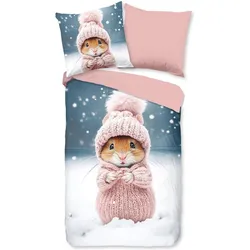 Traumschlaf, Bettwäsche, Hamster (Bettwäsche Set, 135x200 cm, 80x80 cm)