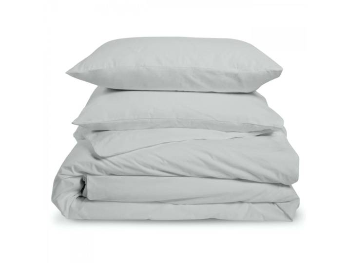 Parure de lit 1 personne gris clair 140x200cm