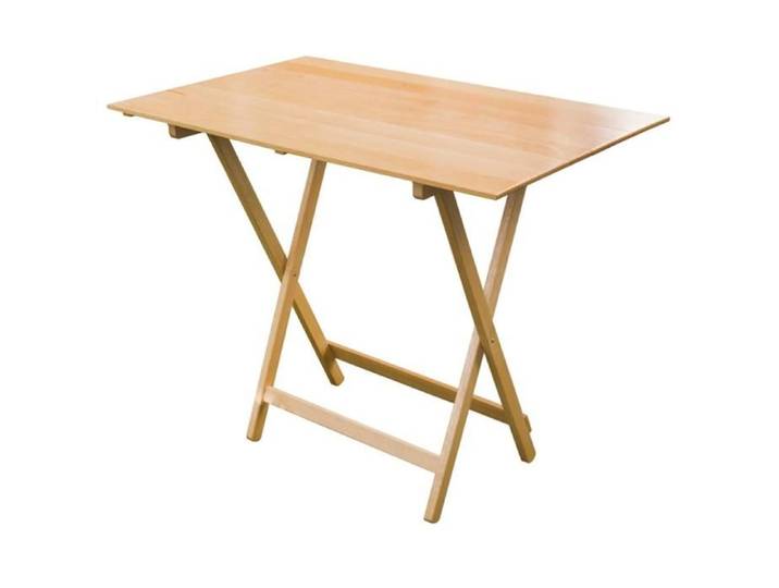Table pliante en bois de hêtre naturel 60X97 cm