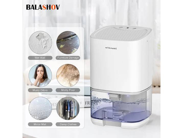 Déshumidificateur d'air Portable de 1000ML, pour la maison, absorbeurs d'humidité muets, Machine, sécheur d'air pour chambre à coucher, bureau, cuisine, désodorisant