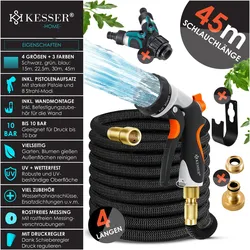 Kesser, Gartenschlauch, Premium Wasserschlauch Flexibler Schlauch Gartenschlauch Flexischlauch (45 m)