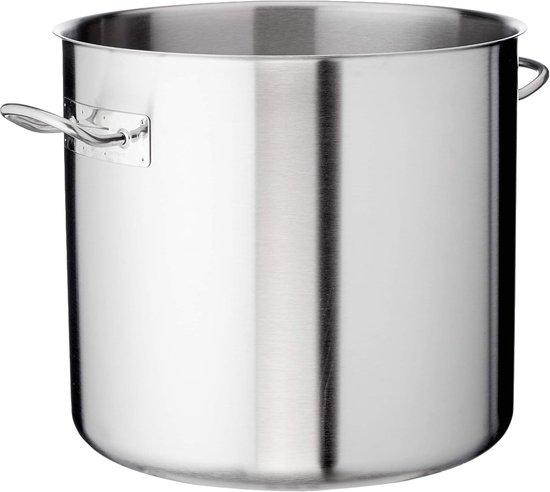Kookpan - Große, Ofenfeste Edelstahlpfanne - 45 cm Durchmesser - Silber