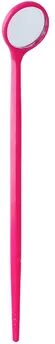 Fusion Finds Stainless Steel Dental Mirror For Oral Inspection Teeth Cleaning And Makeup Precision Viewing rose Red Plastic