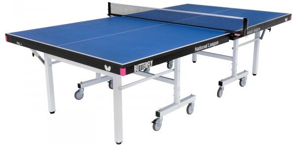Butterfly National League 25 Indoor Rollaway Table Tennis Table Blue