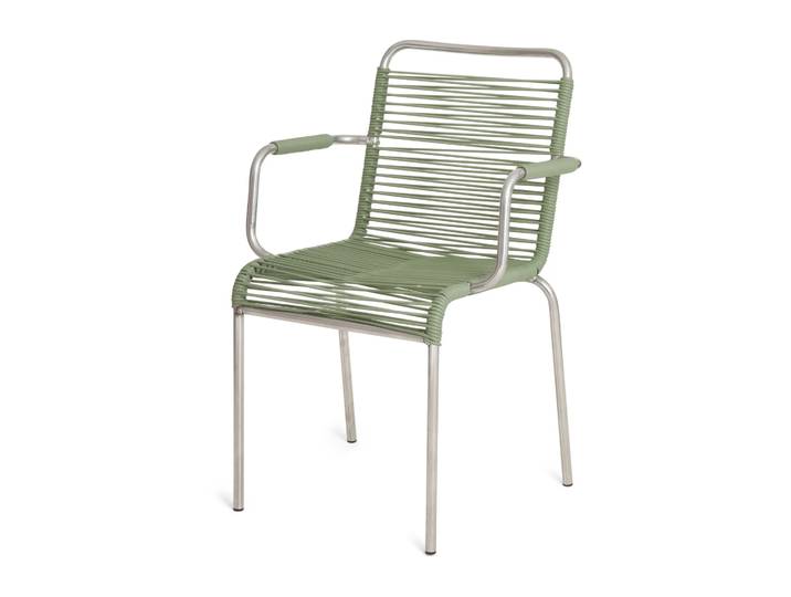 Fiam Mya Armlehnenstuhl Aluminium Sage green