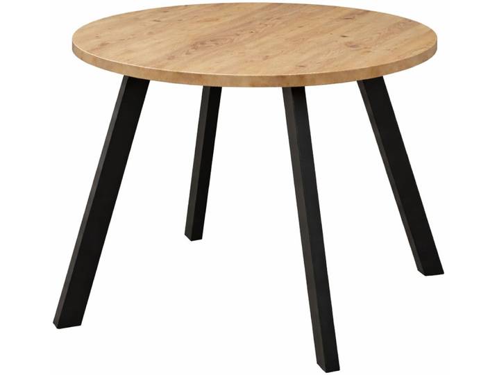 Bistrotisch MÄUSBACHER Big Bistro Metall , braun (asteiche, schwarz matt, asteiche), H:75cm, Tische, Bistrotisch, Runde Platte Ø 70 cm H 75 cm