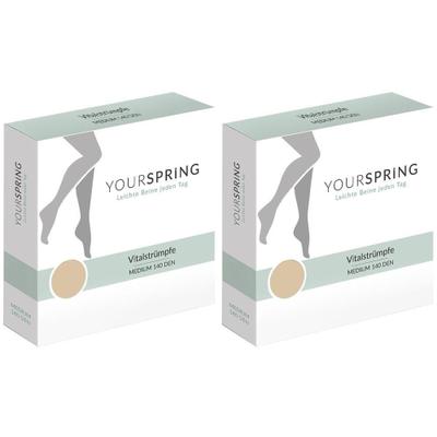 Yourspring medium transparent 140den AD 38/39 nuss 2x 2x2 St