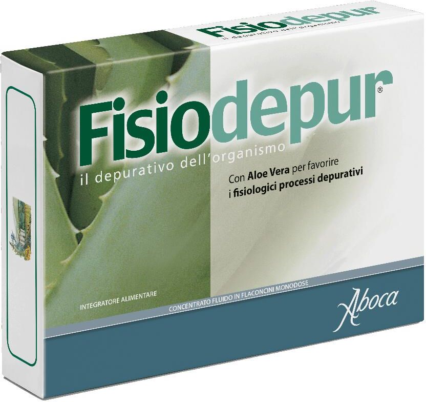 ZENTIVA ITALIA Srl Aboca - Fisiodepur Depurativo dell'Organismo con Aloe Vera - 10 Flaconcini da 15g