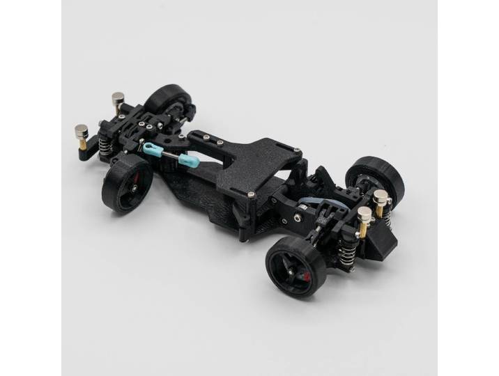 Châssis de drift RWD 1/24 pour Mini-Z - Châssis RC à propulsion arrière pour micro-drift racing