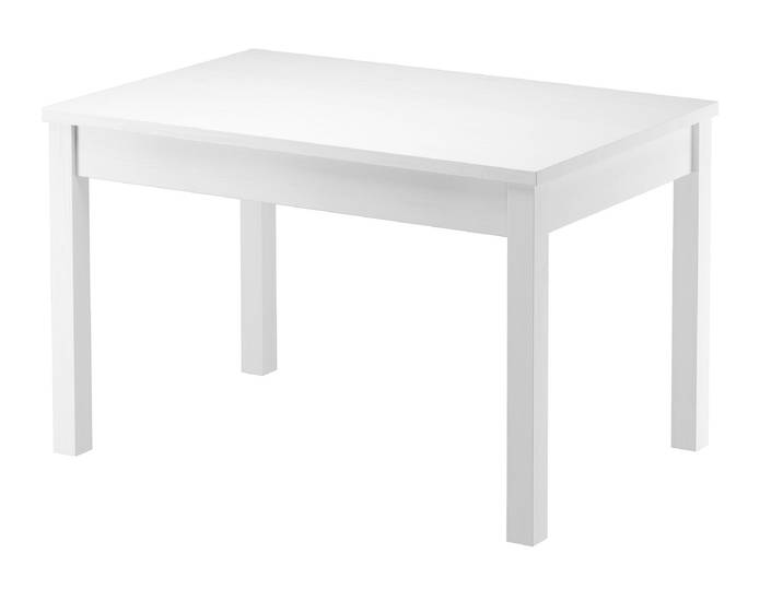 Tisch 75 x 120 Schlichter Weißer Esstisch Massivholz