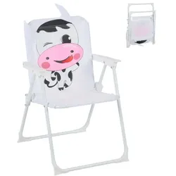 Relaxdays Kinder Klappstuhl mit Motiv Weiß,Rosa,Schwarz