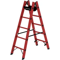 Munk, Leiter + Gerüst, Sprossen-Stehleiter GFK 2x5 Sprossen (Stehleiter, 155 cm)