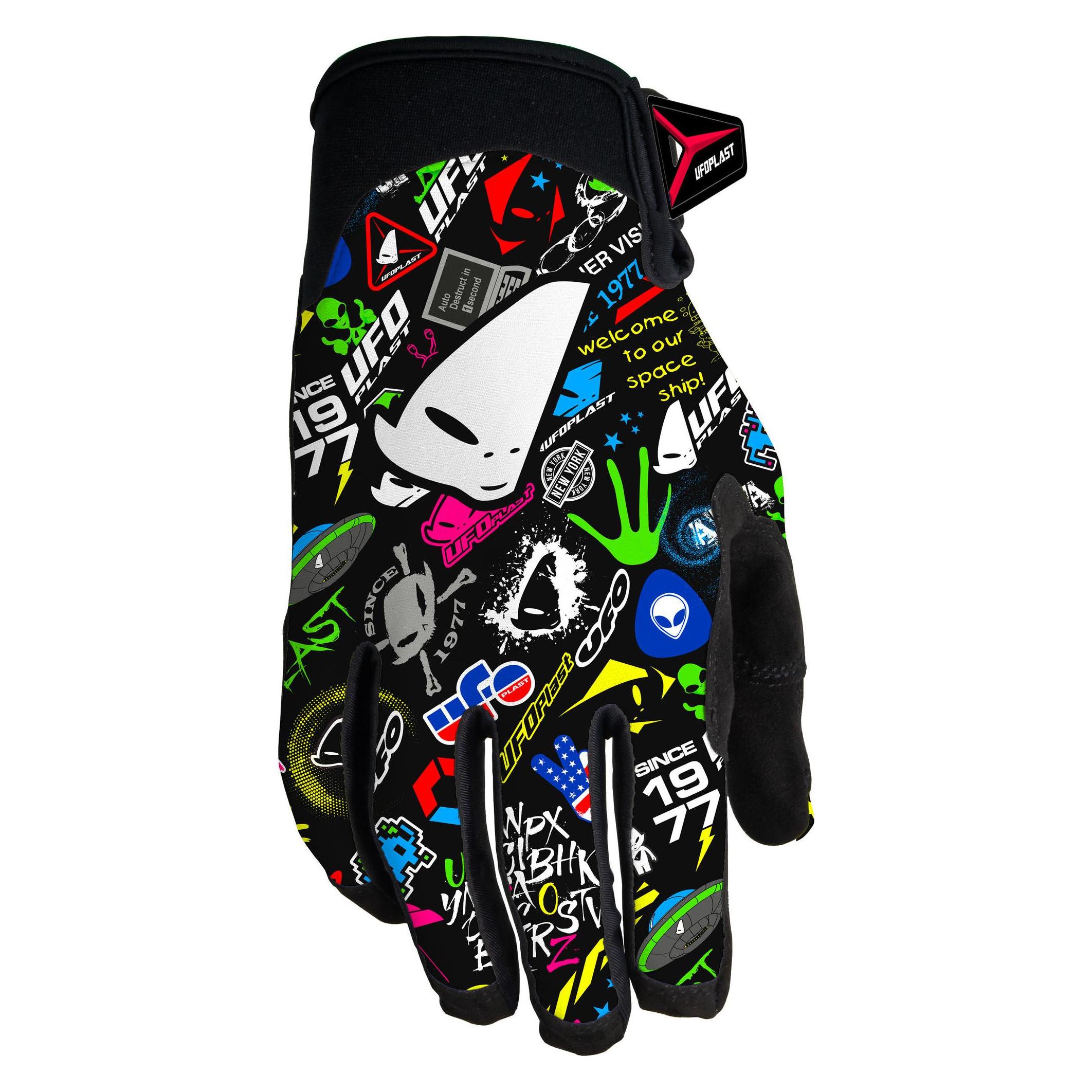 Ufo Plast Handschuhe Ufo Skyline Grafik Gr. M (GL13003-UM)