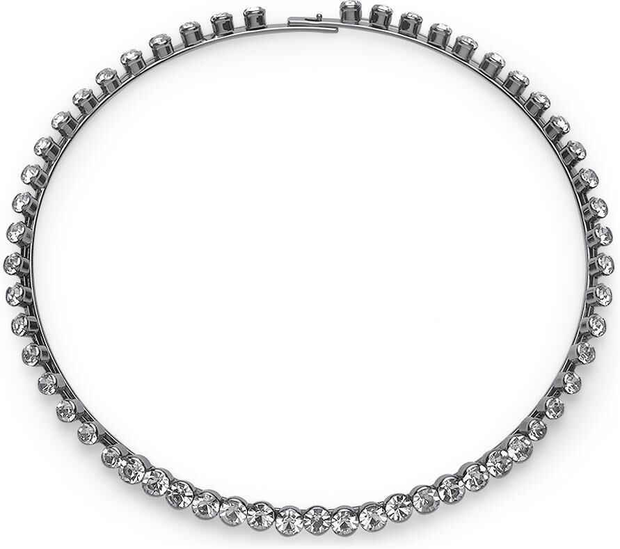 Unique Damen Halskette mit Steinen silber