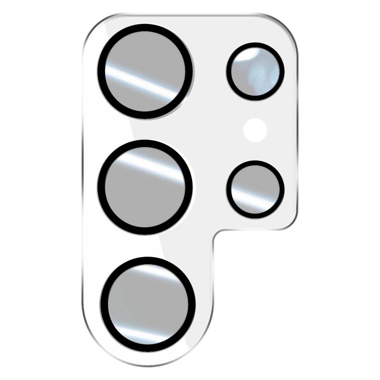 Crong Lens Shield - Glas für die Kamera und das Objektiv des Samsung Galaxy S23 Ultra (1 Stk., Samsung Galaxy S23 Ultra) (CRG-LSSGS23U)