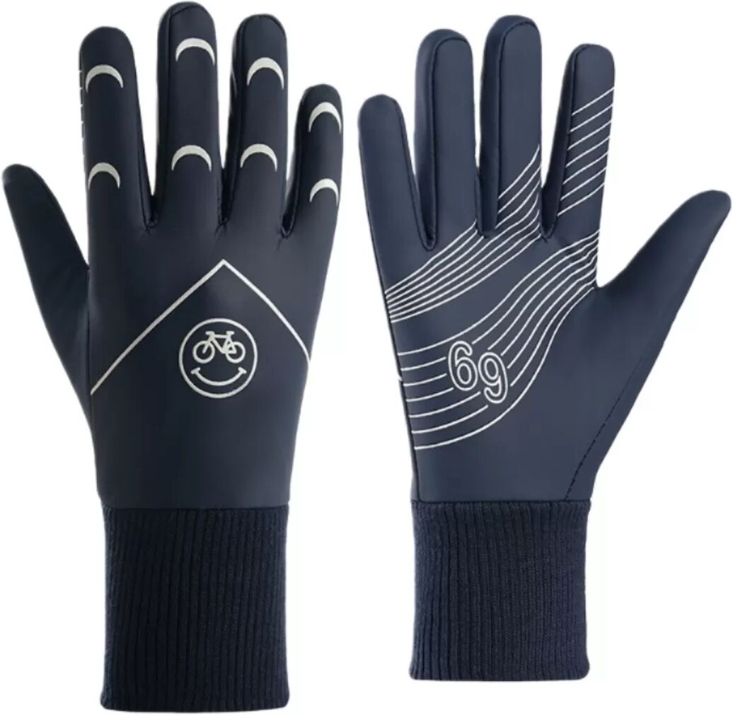 INF Wasserdichte Winddichte Thermische Touchscreen Fahrradhandschuhe für Winter Outdoor Sport Blau