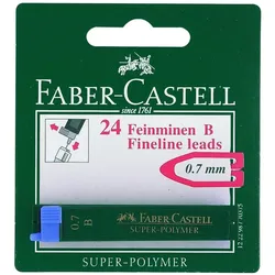 Faber-Castell, Bleistiftminen, Feinmine (10 Stk., 0.70 mm, B)