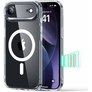 ESR Handyhülle Classic Hybrid HaloLock, MagSafe, transparent, für iPhone Air, aus Kunststoff, Backcover