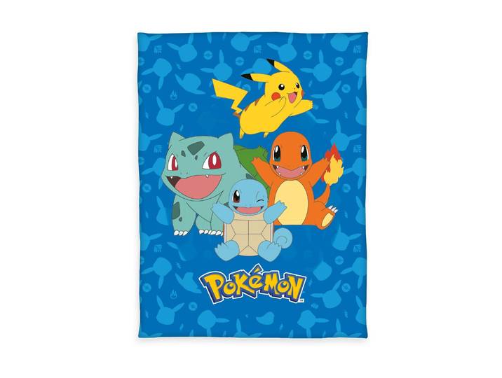 Kinderbettdecke HERDING Pokémon 130 x 160 cm, Mehrfarbig , bunt (mehrfarbig), B:130cm L:160cm, Obermaterial: 100% Polyester, Bettdecken, Kinderbettdecke