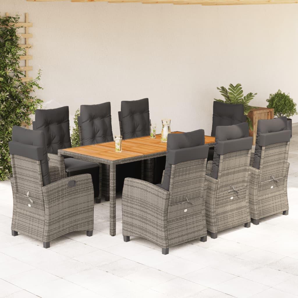 Lounge-Bank - Gartenbank - Lounge-Set - Sitzgruppe - Outdoor-Bank - Verstellbare Rückenlehne und Fußstütze