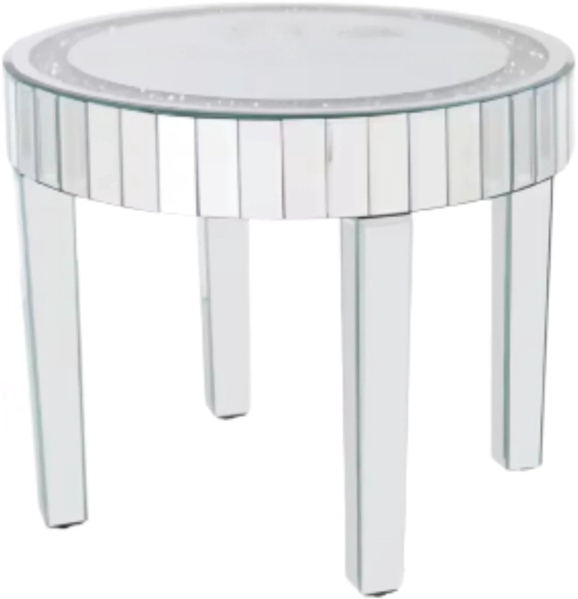 Ronde salontafel Crystal Bolt Edge voor in de woonkamer