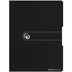 Herlitz Klemmbrettmappe 11217221 DIN A4 Polyfoam schwarz
