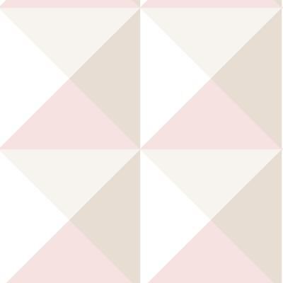 RoomMates Pink Origami Peel and Stick Wallpaper