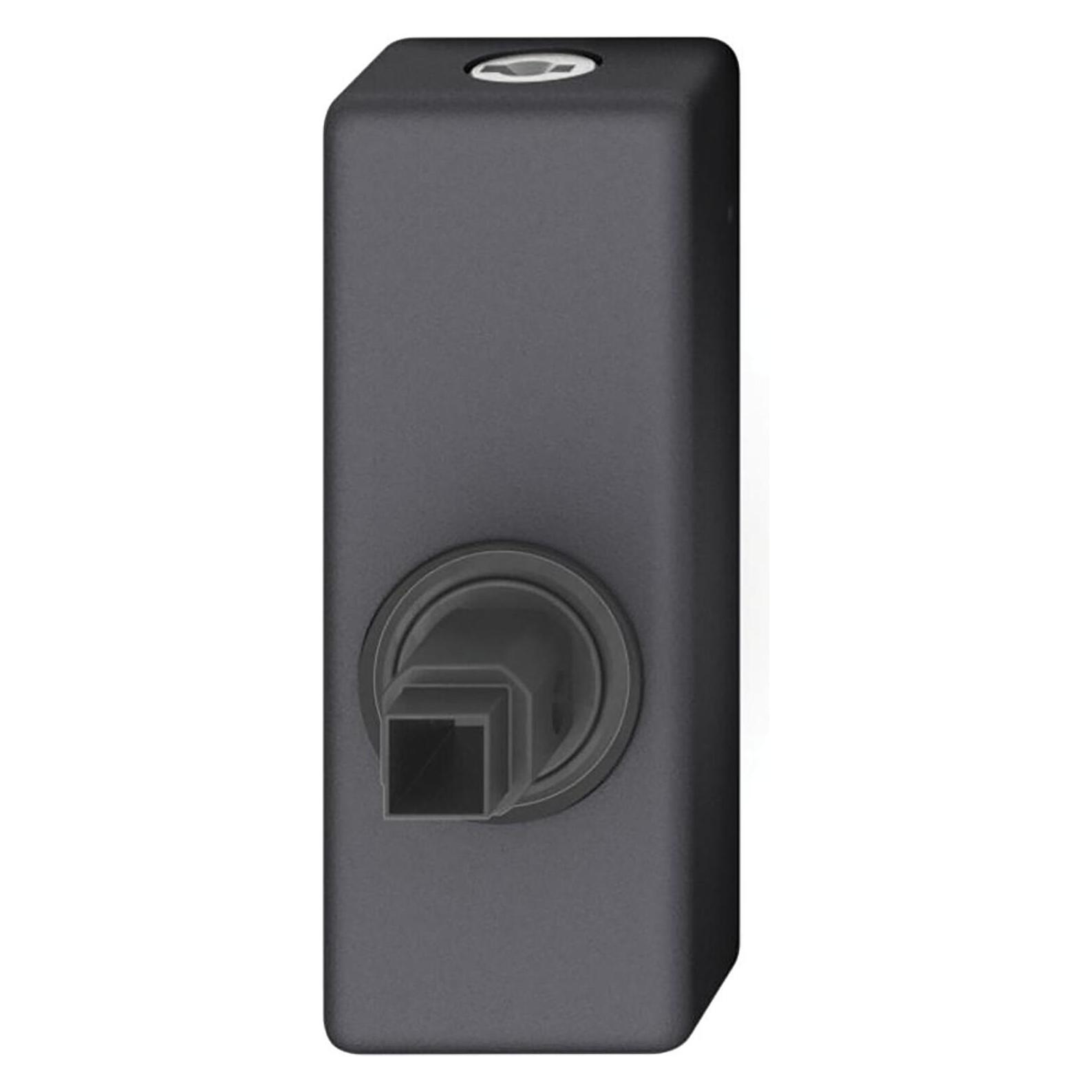 FSB Fenstergriff Adapter-Rosette eckig abschliessbar, Aluminium schwarz matt (42721131)