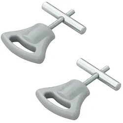ProPlus 364258V01 2 Stück Endstopper mit Plastikkopf für Kederschiene Ø5-6mm