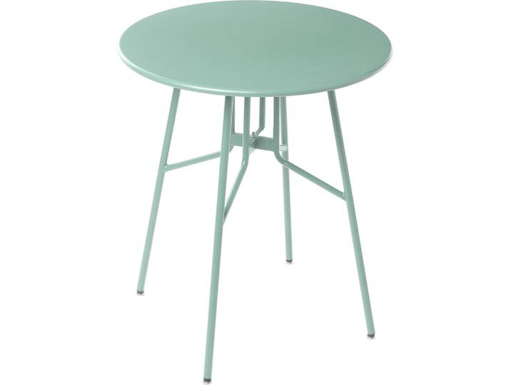 BELIANI Gartentisch hellgrün Eisen rund ø 64 cm modernes Design