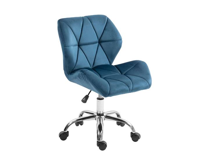 Bürostuhl Samt HEXAGON blau