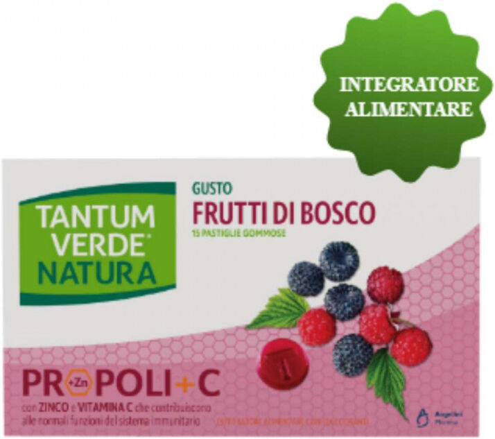 Angela'S Pharma Angelini Tantum Verde Natura Mal Di Gola Frutti Di Bosco 15 Pastiglie