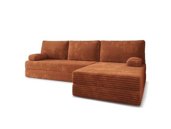 Masseno Schaumstoff-Ecksofas ANKO mit Schlaffunktion, Modulares Schlafsofa aus Schaumstoff, Klappbares Bodensofa, Boneless, Ohne Montage - Braun, TILIA 52