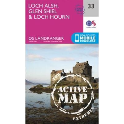 Loch Alsh, Glen Shiel & Loch Hourn, Karte von Ordnance Survey, Geo-Center, 978-0-319-47356-6