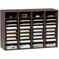 VEVOR Briefablage 36 Fächer Organizer aus MDF, Dokumentenablage Vintage Braun 997 x 305 x 680 mm, Ablagefächer Desktop-Aktenhalter Dokumentenlager, Dokumentenhalter zu Hause, im Büro, im Klassen usw.