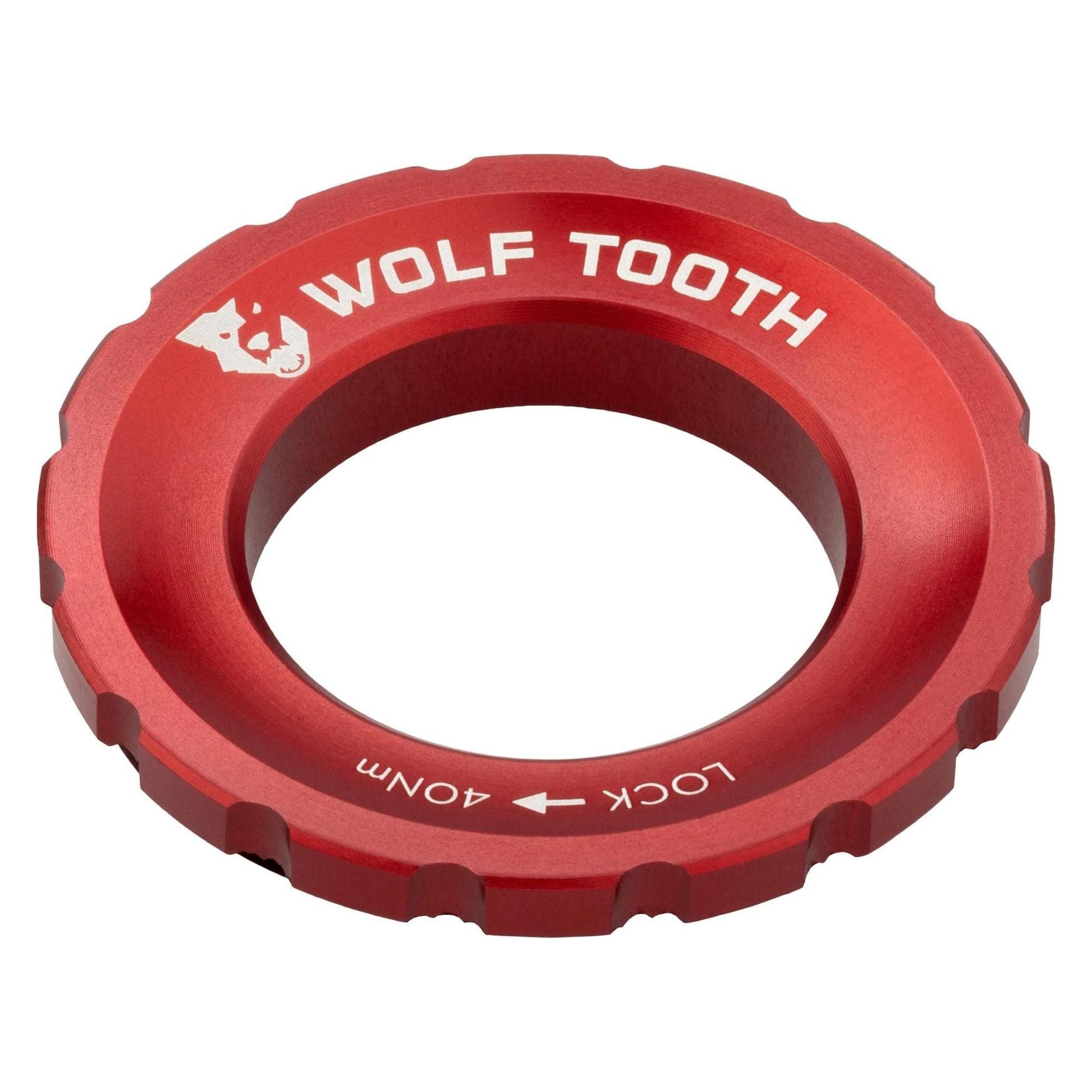 Wolf Tooth Center Lock Verschlussring (Scheibenbremse Center Lock) (RTR-LCKRNG-RED)