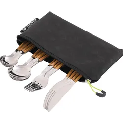 Outwell Besteckset Deluxe 16 teilig inklusive Tasche mit Messer / Gabel / Löffel / Teelöffel