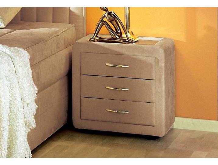 Nachtkommode MAINTAL, braun (karamell), B:48cm H:50cm T:43cm, Sideboards, Nachtkommode