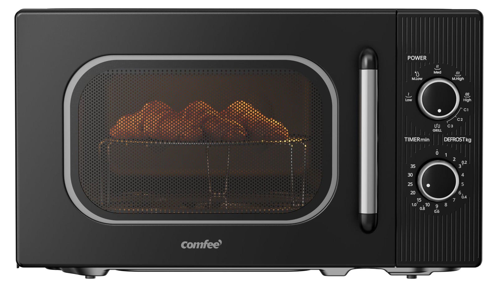 Comfee CMO-MG202NC(BK) Magnetron met grill, 20 liter, 700 W, 1000 W, zwart
