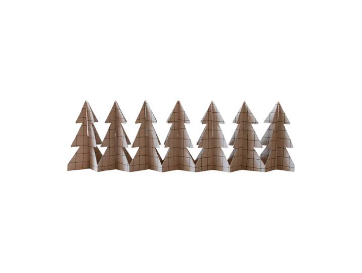 DBKD Décoration Tree in a row 60 cm Square sand, 12x60 cm