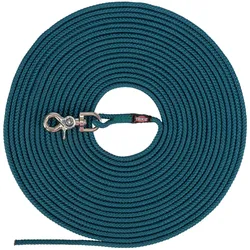 Trixie Hondenriem Sleeplijn Rond Zonder Handlus Petrol Blauw - 20 Mtr X 0,6 Cm (M, S, Hund, Hundesport), Halsband + Leine