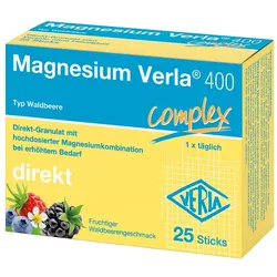 MAGNESIUM VERLA 400 Waldbeere Direkt-Granulat 25 St