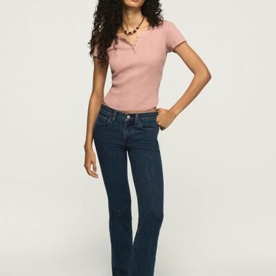Lucky Brand Mid Rise Sweet Boot - Women's Pants Denim Bootcut Jeans in Darker Nights Wash, Size 26 x 30