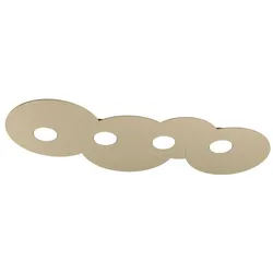 Top light Toplight Cloud 4-flammige runde Deckenleuchte mit GX53-Fassung, sandfarbene Struktur, modernes Design 86x37x3cm