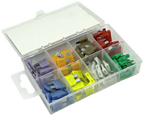ESKA 340.750 Kfz Standard Flachsicherung 4 A, 5 A, 7.5 A, 10 A, 15 A, 20 A, 25 A, 30A Violett, Orange, Braun, Rot, Blau, Gelb