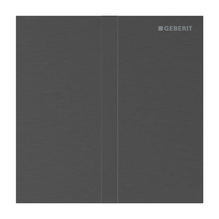 Geberit Typ 40 Urinal-Steuerung 116237QD1 elektronisch, Batteriebetrieb, schwarzchrom / gebürstet, easy-to-clean-beschichtet